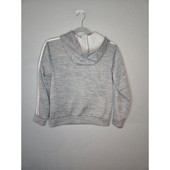 Adidas Boy's Gray Fleece Lined Hoodie Size Medium - Picture 2 of 5